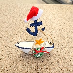 Beach sailboat ornament homemade